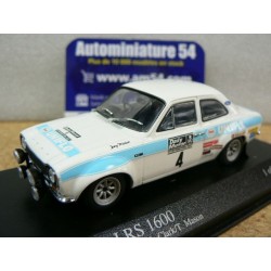 1972 Ford Escort RS1600 n°4 R Clarck - Mason 1st winner RAC 400728104 Minichamps