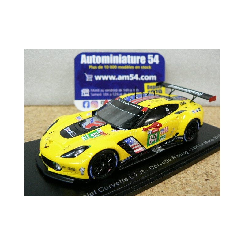 2018 Chevrolet Corvette Racing C7R n°64 Gavin - Milner - Fassler GTE Pro Le Mans S7031 Spark Model