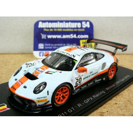 2019 Porsche 991 GT3 R GPX Racing n°20 Lietz - Christensen - Estre 1st Winner SPA Spark Model