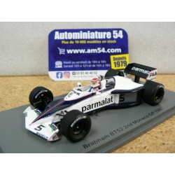 1983 Brabham BT52 n°5 Nelson Piquet 2nd Monaco 1st World Champion S7110 Spark Model