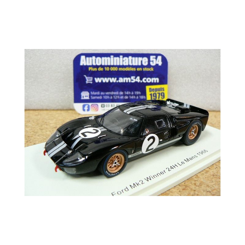 1966 Ford Mk 2 n°2 B. McLaren - C Amon 1st winner Le Mans 43LM66 Spark Model