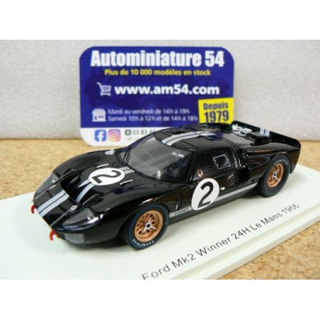 1966 Ford Mk 2 n°2 B. McLaren - C Amon 1st winner Le Mans 43LM66 Spark Model