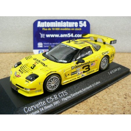 2001 Chevrolet Corvette C5R n°3 Pilgrim - Earnhardt - Jr -Collins 24h Datona AC4011403 Minichamps Action