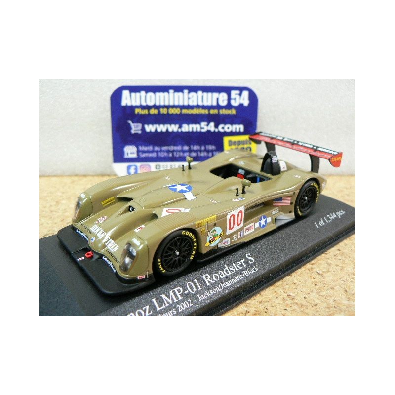 2002 Panoz LMP1 Roadster n°00 Jackson- Jeannette - Block 12H Sebring AC4028800 Minichamps Action