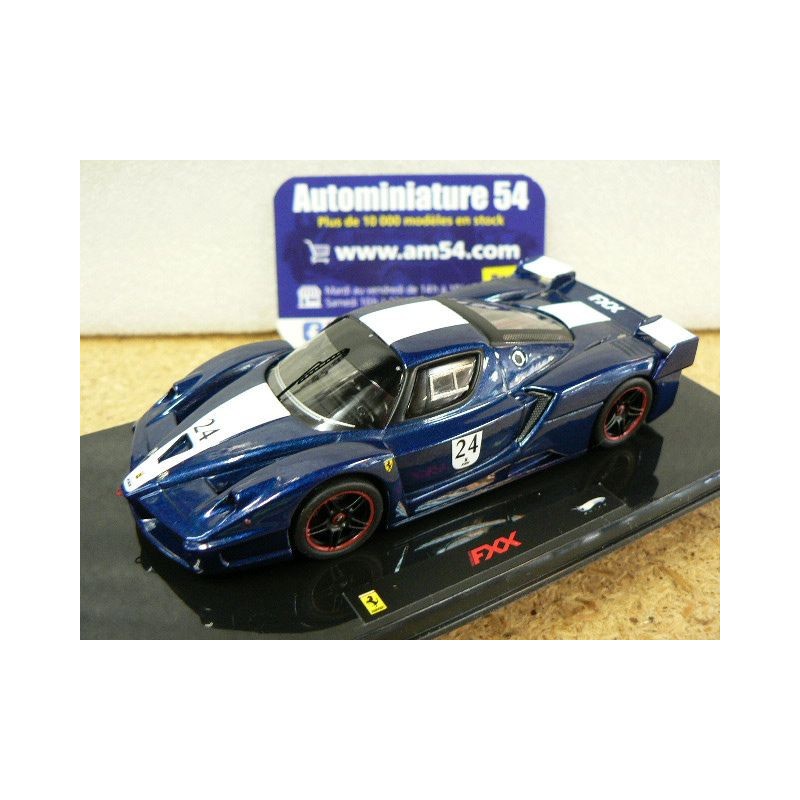 Ferrari FXX Bleu n°24 N5606 Mattel Elite