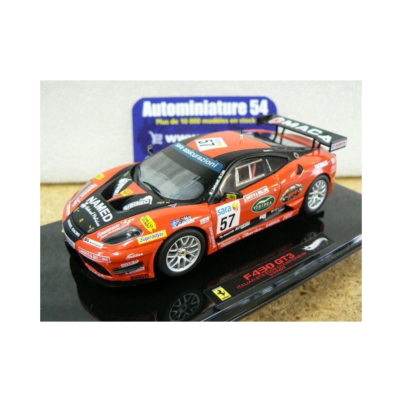 2009 Ferrari F430 n°57 Italian GT3 Champion W1776 Mattel Elite