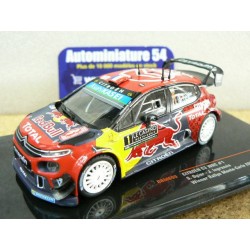 2019 Citroen C3 WRC n°1 Ogier - Ingrassia 1st Winner Monte Carlo RAM699 Ixo Model