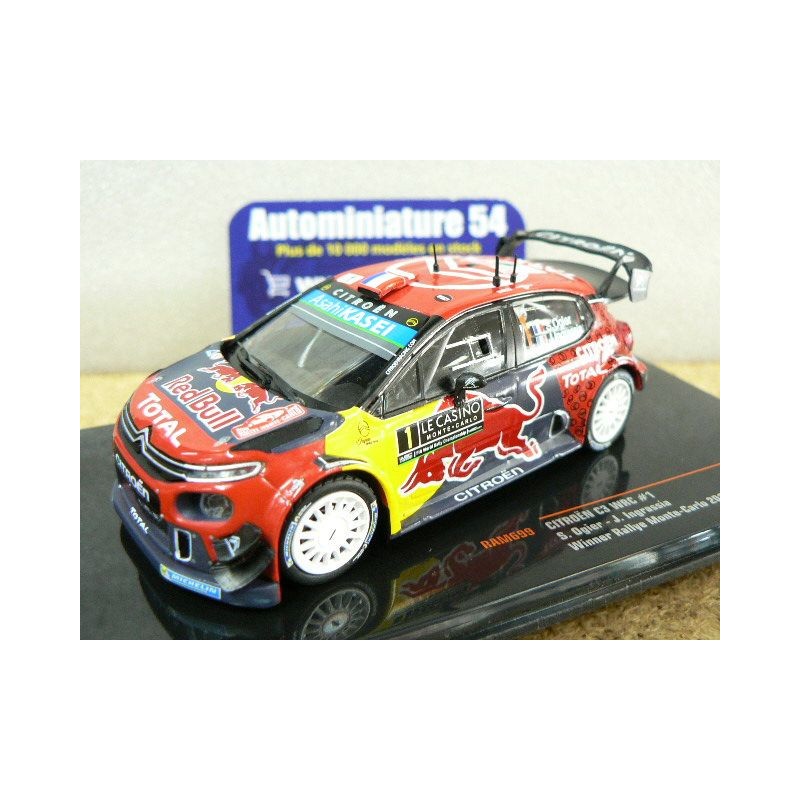 2019 Citroen C3 WRC n°1 Ogier - Ingrassia 1st Winner Monte Carlo RAM699 Ixo Model