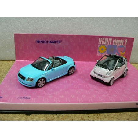 Audi TT & Smart Cabrio Legally Blonde 2 402173900  Minichamps