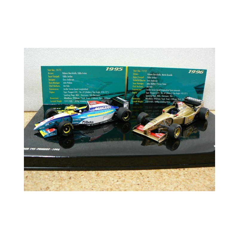 1995-96 Jordan Set 3/5 195 Peugeot & 196 Peugeot 402109596 Minichamps