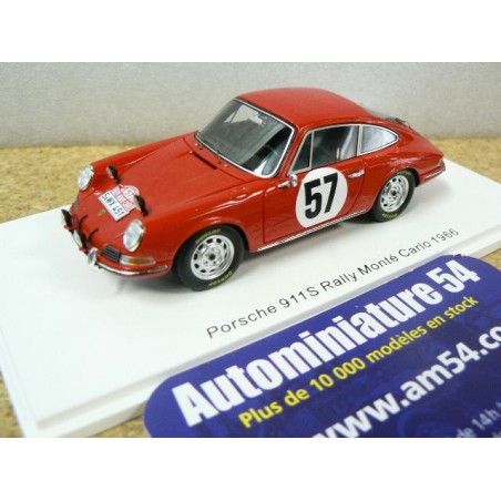 1966 Porsche 911S n°57 Buchet - Jo Schlesser Monte Carlo S6603 Spark Model