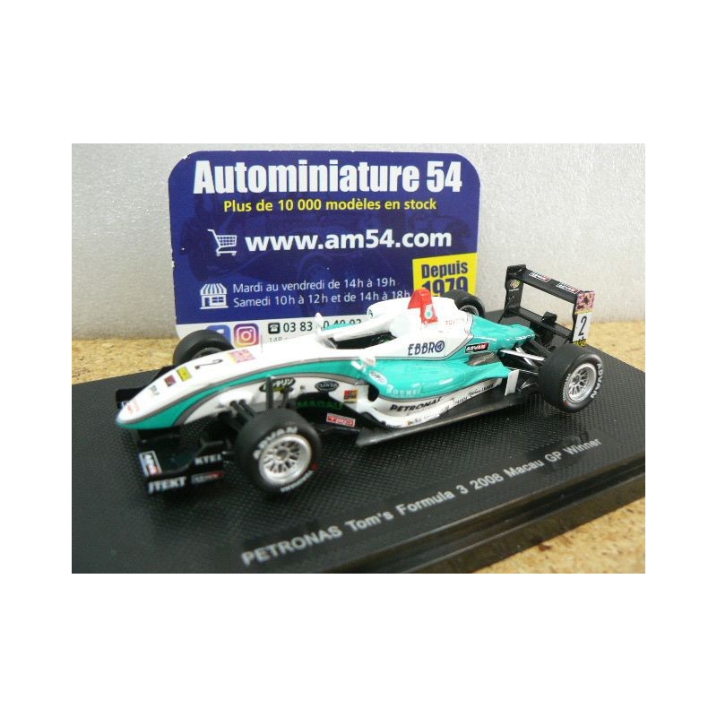 2008 Toyota Tom's Formule 3 n°2  K Kunimoto Winner Macau 43076 Ebbro