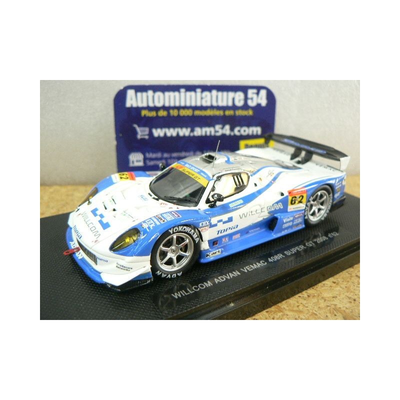 2008 Willcom Advan Vemac 408R n°62 GT300 44067 Ebbro