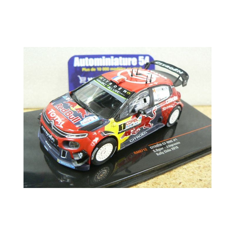 2019 Citroen C3 WRC n°1 Ogier - Ingrassia Chile RAM712 Ixo Model