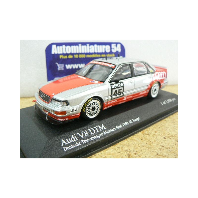 1992 Audi V8 n°45 Hubert Haupt DTM 400921445 Minichamps