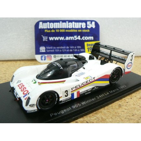1993 Peugeot 905 n°3 Hélary - Bouchut - Brabham Le Mans 43lm93 Spark Model