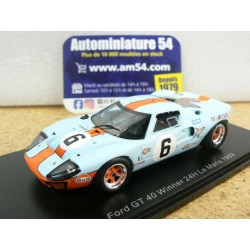 1969 Ford GT40 n°6 Ickx - Oliver 1st winner Le Mans 43LM69 Spark Model