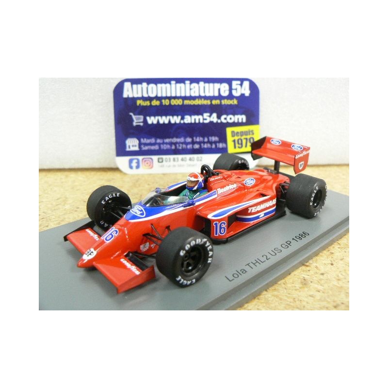 Lola THL2 n°16 Eddie Cheever US GP S5334 Spark Model