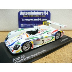 2001 Audi R8 n°3 Herbert - Kelleners - Theys Le Mans 400010903 Minichamps