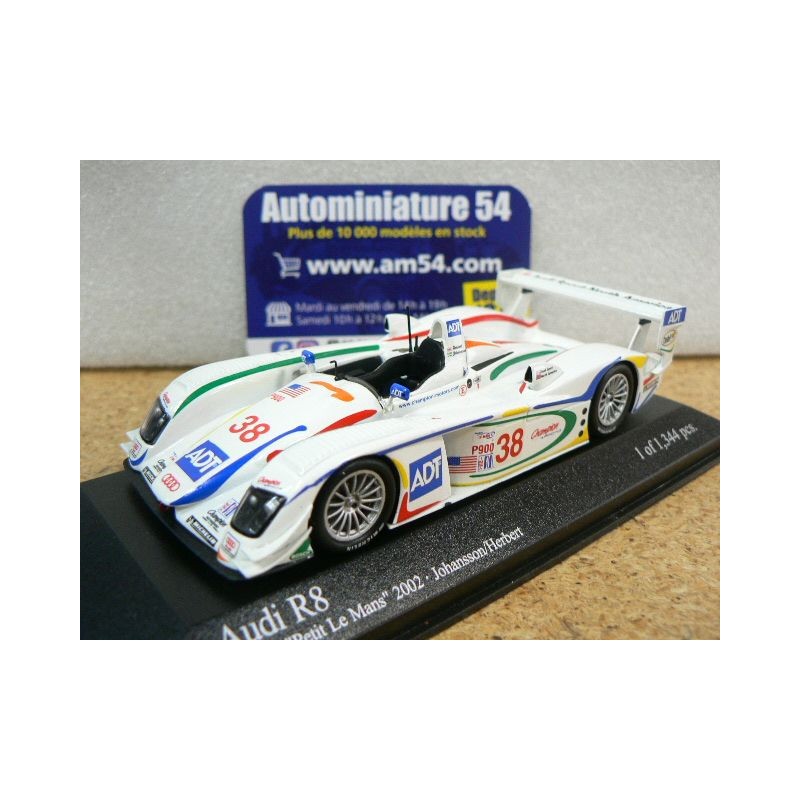 2002 Audi R8 n°38 Johansson - Herbert ALMS Petit Le Mans 400021338 Minichamps