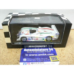 2002 Audi R8 n°38 Johansson - Herbert ALMS Petit Le Mans 400021338 Minichamps