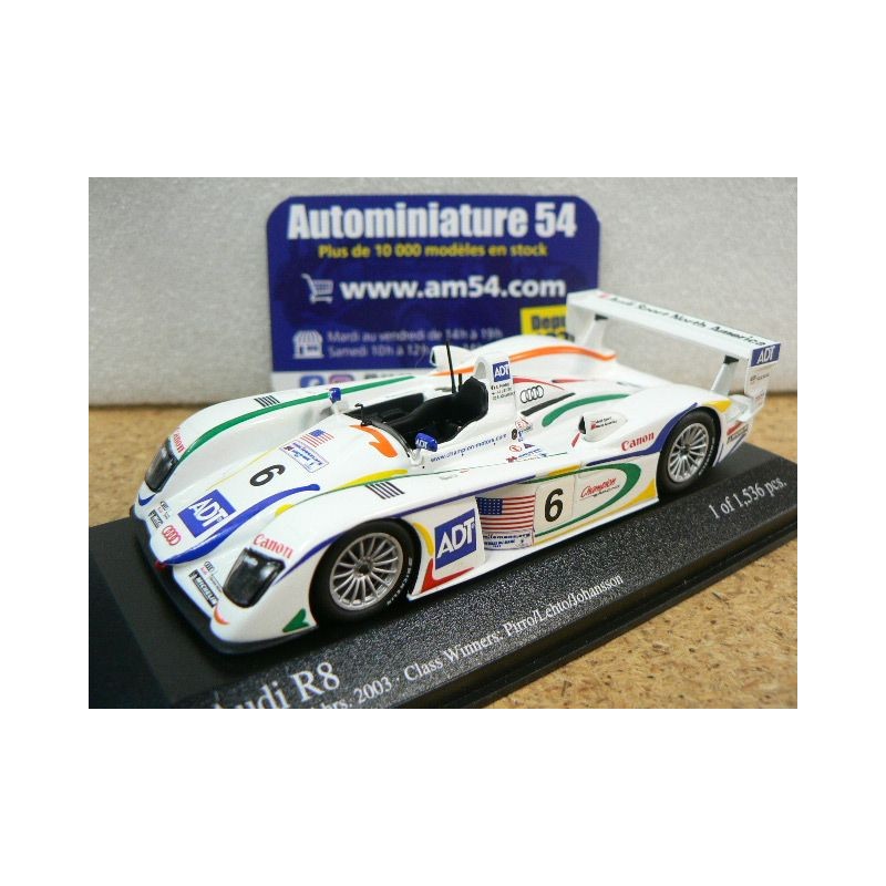2003 Audi R8 n°6 Pirro - Letho - Johansson 3rd Le Mans Class Winner 400031306 Minichamps