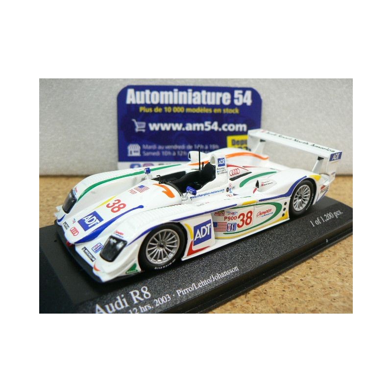 2003 Audi R8 n°38 Pirro - Lehto - Johansson  Sebring 400031338 Minichamps