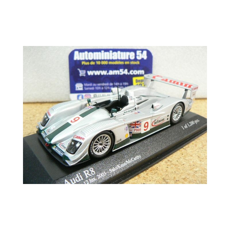 2003 Audi R8 n°9 Salo - Kane - McCathy Sebring 40003199 Minichamps