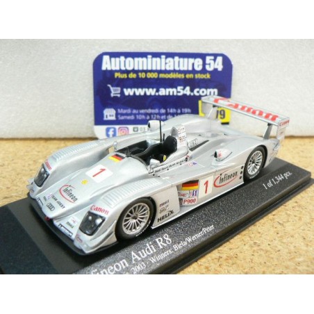 2003 Audi R8 n°1 Biela - Werner - Peter 1st Winner Sebring 40003191 Minichamps