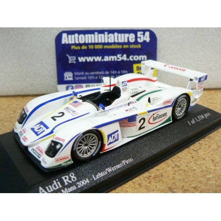 2004 Audi R8 n°2 Lehto - Werner - Pirro Le Mans 400041302 Minichamps