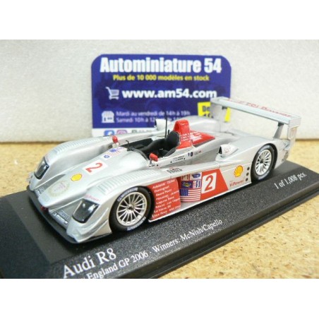 2006 Audi R8 n°2 McNish - Capello 1st Winner New England 400061302 Minichamps