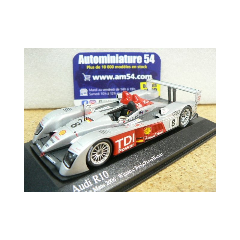 2006 Audi R10 n°8 Biela - Werner - Pirro 1st Winner Le Mans 400061608  Minichamps