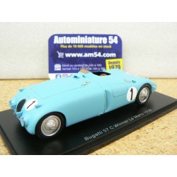1939 Bugatti 57 C n°1 Wimille - Veyron 1st Winner Le Mans 43LM39 Spark Model