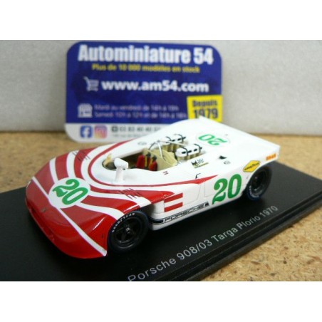 1970 Porsche 908-03 n°20 Elford - Herrmann Targa Florio S4627 Spark Model