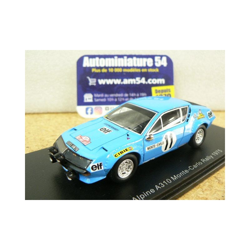 1975 Alpine A310 n°11 Warmbold - Davenport Monte Carlo S5494 Spark Model