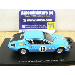 1975 Alpine A310 n°11 Warmbold - Davenport Monte Carlo S5494 Spark Model