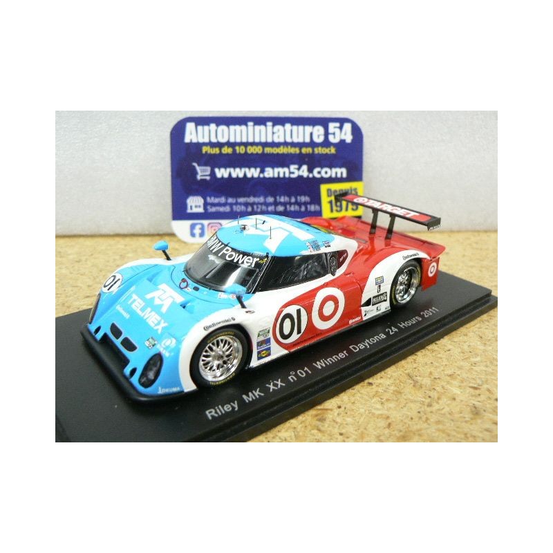 2011 Riley MK XX n°01 Pruett - Rojas - Rahal - Hand 1st Winner Daytona 24H 43DA11 Spark Model