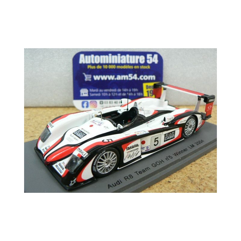 2004 Audi R8 Team goh n°5 Ara - Capello - Kristensen 1st winner  Le Mans 43LM04 Spark Model