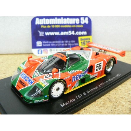1991 Mazda 787B n°55 Weidler - Herbert - Gachot 1st Winner Le Mans 43LM91 Spark Model