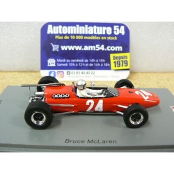 1967 McLaren M4A n°24 Bruce McLaren 2nd Rouen F2 SF177 Spark Model
