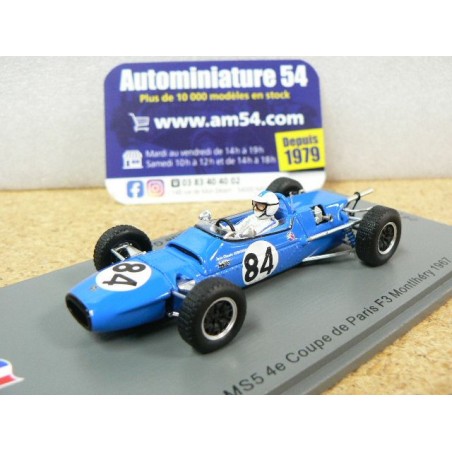 1967 Matra MS5 n°84 Jean Claude Guénard 4th Montlhéry F3 SF189 Spark Model