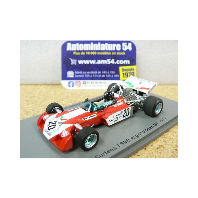 1972 Surtees TS9B n°20 Andréa de Adamich Argentinean GP S3992 Spark Model