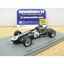 1967 Eagle T1G n°36 Dan Gurney 1st Winner Belgium GP S2399 Spark Model
