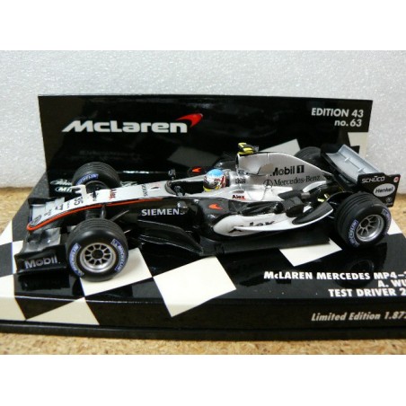 2005 McLaren MP4-20 Wurz Test Driver 530054355 Minichamps