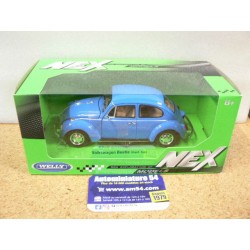 Volkswagen Beetle Bleu 1972 Coccinelle 22436WB Welly