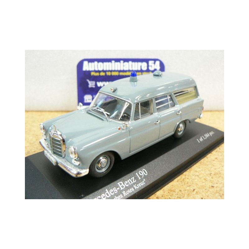 Mercedes 190 Ambulance croix rouge DRK 1961 400037270 Minichamps