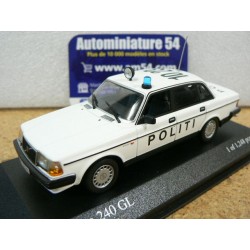 Volvo 240 GL Politi Police Danoise 1986 430171491 Minichamps