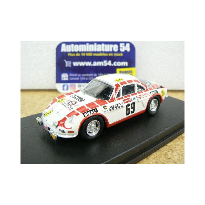 1971 Alpine A110 n°69 Delbar - CollaerBiral Racing Tour de Belgique TRORRBE23 Trofeu