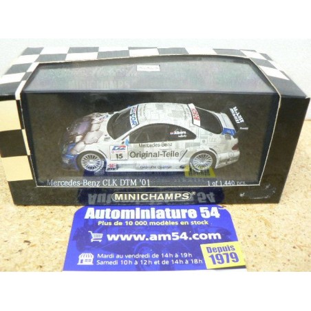 2001 Mercedes CLK n°15  C Albers "Attention Pare soleil décollé" Team Persson DTM 430013715 Minichamps