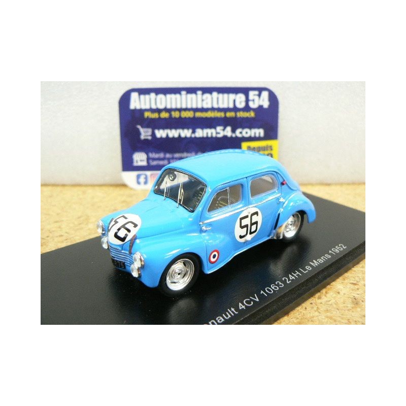 1952 Renault 4CV 1063 n°56 Vernet - Pairard  Le Mans S5223 Spark Model